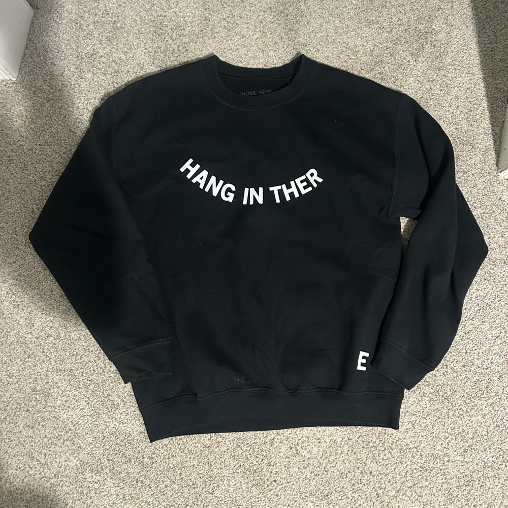 We’re Not Really Strangers Black Crewneck Sweatshirt